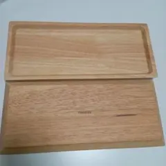 フランフラン　ウッド　スクエア　トレー　1枚　カフェ　プレート　木製のサムネイル