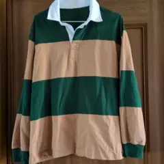 美品　GU　ラガーシャツ　長袖Ｌサイズ