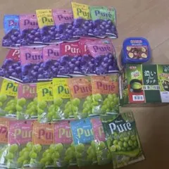 アミューズメント景品　お菓子まとめ売り　ピュレグミ　ブラックサンダー　ハリボー