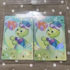 香港ディズニーランド オル・メル 20周年カード ホロ加工