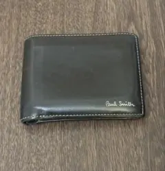 Paul Smith 黒 レザー 二つ折り財布