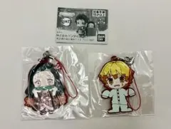 禰豆子と善逸 ラバーマスコット 2個セット