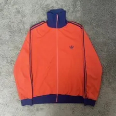 超希少‼︎70s adidasフランス製トラックジャケット オレンジ×ネイビー