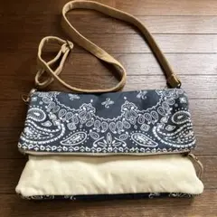 ショルダーバッグ　布