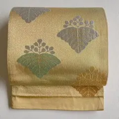 帯　六通柄　袋帯　ゴールド　シルバー　金糸　銀糸　虹色　桐　着物　和装