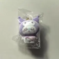 ちいかわサンリオ　シークレットフロッキーマスコットチャーム　モモンガクロミ