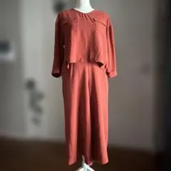 earth music&ecology ワイドパンツセットアップ　テラコッタ