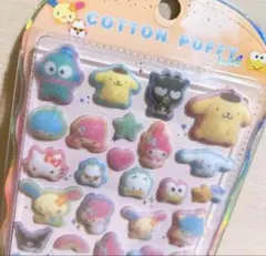 【正規品】サンリオCOTTON PUFF STICKERS