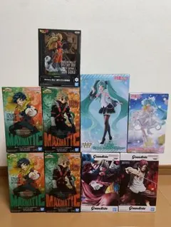新作プライズフィギュアまとめ売り 9体セット ヒロアカ・ワンピース・初音ミク