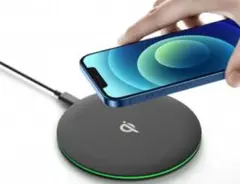 【美品】超薄型 急速 ワイヤレス充電器 OJD-QI01
