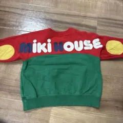 ミキハウス　バックロゴトレーナー