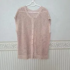 メッシュ編み ベストのサムネイル
