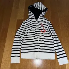 110㎝/OSHKOSH B'goshオシュコシュ/ボーダージップアップパーカー