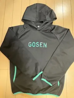 GOSEN パーカー ブラック×ミント テニスウェア
