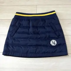 【ルコックスポルティフ】中綿 ミニスカート 紺 M