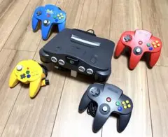 動作確認済 Nintendo64本体＋コントローラー4台 ピカチュウ 拡張パック