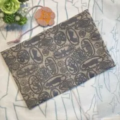 270 ミナペルホネンjungle relief A6 文庫本•ほぼ日手帳カバー