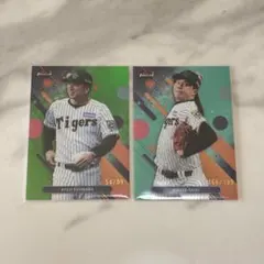 TOPPS FINEST NPB阪神 藤川球児／才木浩人 シリアルカード