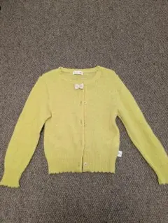 ニットプランナー イエロー カーディガン 110cm