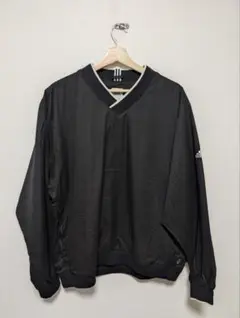 アディダス ナイロンプルオーバー ピステ M ロゴ刺繍 90s