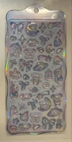 ボンボンドロップシール　わんわんボンボン　オーロラ