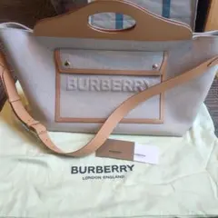 BURBERRY ベージュ バッグ 大きめ