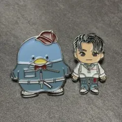 TREASURE はぴだんぶい ピンバッジ ジュンギュ タキシードサム セット