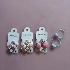 ☆子供用　ORIGAMI ヘアアクセサリーセット 4個①☆