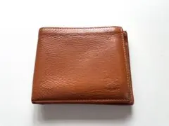 IL BISONTE 二つ折り財布 レザー ブラウン イタリア製