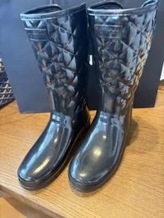 ハンター　キルティングレインブーツ　Hunter