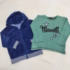 無印 パーカー&BeBeトレーナー 90センチ