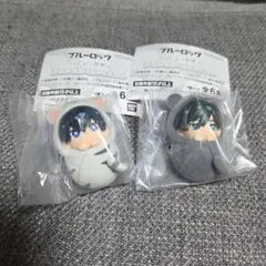 ブルーロック　ぷにとっぷ　ふわふわおくるみマスコット　潔世一　糸師凛