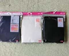 HEATTECH タートルネック長袖シャツ Mサイズ 3色セット黒、紺、白