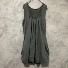 【INGNI】イング（M）ノースリーブ チュニック 裾バルーン ポリエステル