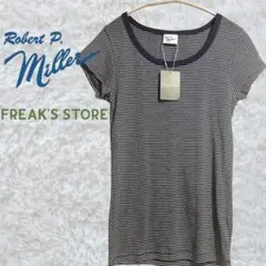 22SS 新品タグ付別注　Robert P.Miller パネルリブTシャツ　紺のサムネイル