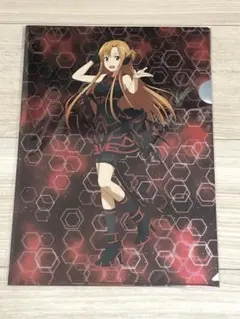 新品未使用 ソードアートオンライン アスナ メタリッククリアファイル ⑨