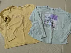 H&M イエロー長袖Tシャツ & ミントグリーンTシャツ