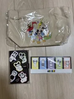 嵐を旅する展覧会 ミッキー スマホケース　トートバック　付箋