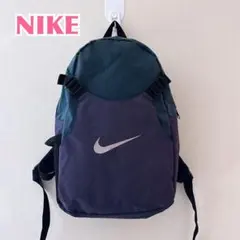 【NIKE】ネイビー 刺繍ロゴ リュック キッズ メンズ 古着　ブランド　バッグ