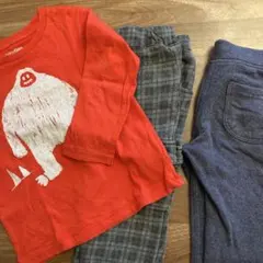 100サイズ　ロンT長ズボンセット