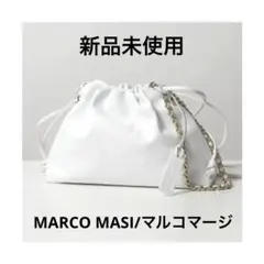【MARCO MASI/マルコマージ】 本革ショルダーバッグ ホワイト◆クラッチのサムネイル