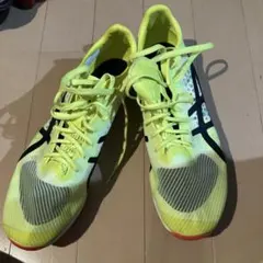 陸上スパイク SP3黄緑 25cm STEP袋 ニードルピン ピン回しセット