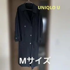 UNIQLO U ブラック トレンチコート Mサイズ ウエストベルト付き