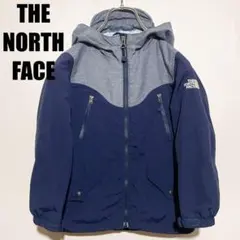 【120サイズ】ザノースフェイス ジャケット 刺繍ロゴ ネイビー JK15