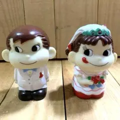 レトロ 陶器製 貯金箱 2体セット 女の子 - メルカリ