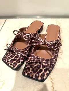 美品　GU リボンヒールミュール Sサイズのサムネイル