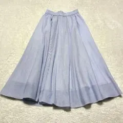 【美品】　近年モデル　ルネ　TISSUE　ロングスカート　チェック　フレア　36のサムネイル