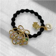 ディズニーシー　アリエル　ヘアゴム　貝殻　パール　ゴールド　キラキラ