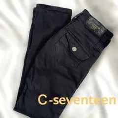C17/シーセブンティーン/美脚スキニーパンツ/ブラック/XS
