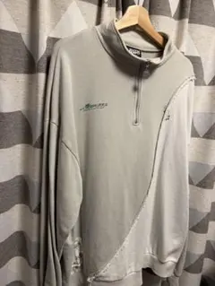L】ずっと真夜中でいいのに。愛のペガサスHalf Zip Sweat グレー